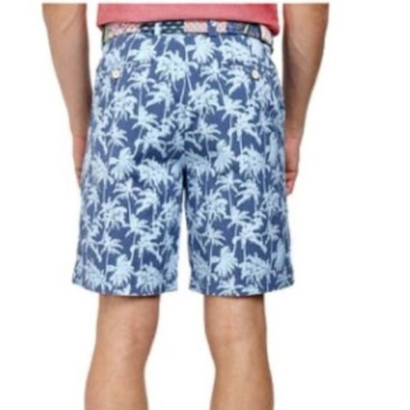 Vineyard Vines Blue Palm Tree Breaker Shorts 32 - Picture 5 of 5